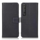 For Sony Xperia 1 III Litchi Texture PU + TPU Horizontal Flip Leather Case with Holder & Card Slots & Wallet(Dark Blue) - 1