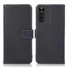 For Sony Xperia 10 III Litchi Texture PU + TPU Horizontal Flip Leather Case with Holder & Card Slots & Wallet(Dark Blue) - 1