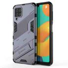 For Samsung Galaxy M32 Punk Armor 2 in 1 PC + TPU Shockproof Case with Invisible Holder(Grey) - 1