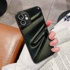 For iPhone 11 Pro Max Oil Spray Powder Shockproof PC Case (Green) - 1
