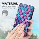 For iPhone 12 Pro Max Colored Drawing Magnetic Horizontal Flip PU Leather Case with Holder & Card Slots & Wallet(Purple Scales) - 6