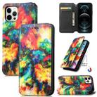 For iPhone 11 Colored Drawing Magnetic Horizontal Flip PU Leather Case with Holder & Card Slots & Wallet (Color Cloud) - 1
