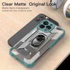 PC + TPU Shockproof Protective Case with Metal Ring Holder For iPhone 13 Pro Max(Green) - 3
