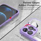 PC + TPU Shockproof Protective Case with Metal Ring Holder For iPhone 13 Pro Max(Purple) - 4