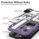 PC + TPU Shockproof Protective Case with Metal Ring Holder For iPhone 13 Pro Max(Purple) - 5
