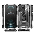 PC + TPU Shockproof Protective Case with Metal Ring Holder For iPhone 13 Pro(Black) - 2