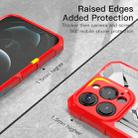 PC + TPU Shockproof Protective Case with Metal Ring Holder For iPhone 13 Pro(Red) - 4