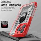 PC + TPU Shockproof Protective Case with Metal Ring Holder For iPhone 13 Pro(Red) - 6