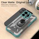 PC + TPU Shockproof Protective Case with Metal Ring Holder For iPhone 13 Pro(Green) - 3