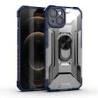 PC + TPU Shockproof Protective Case with Metal Ring Holder For iPhone 13(Blue) - 1