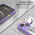 PC + TPU Shockproof Protective Case with Metal Ring Holder For iPhone 13(Purple) - 4