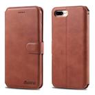 For iPhone 7 Plus / 8 Plus AZNS Calf Texture Magnetic Horizontal Flip PU Leather Case with Holder & Card Slots & Photo Frame(Brown) - 1