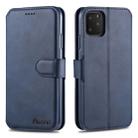 For iPhone 11 Pro Max AZNS Calf Texture Magnetic Horizontal Flip PU Leather Case with Holder & Card Slots & Photo Frame(Blue) - 1