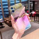 For iPhone 11 Colorful Electroplating PC Protective Case (Purple Blue Green Yellow) - 1