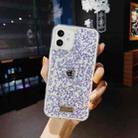 For iPhone 12 / 12 Pro SULADA Colorful Diamond Series Shockproof TPU Protective Case(Purple) - 1