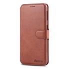 For Galaxy A7 2018 AZNS Calf Texture Magnetic Horizontal Flip PU Leather Case with Holder & Card Slots & Photo Frame(Brown) - 2