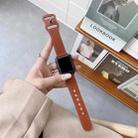 8-shape Buckle Retro Leather Watch Band For Apple Watch Series 8&7 41mm / SE 2&6&SE&5&4 40mm / 3&2&1 38mm(Red Brown) - 1