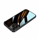 For iPhone 11 Pro Max SULADA Shockproof Aviation Aluminum Metal Frame + Nano Glass + TPU Protective Case (Black) - 1