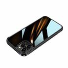 For iPhone 12 SULADA Shockproof Aviation Aluminum Metal Frame + Nano Glass + TPU Protective Case(Black) - 1