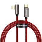 Baseus CACS000209 Legend Series PD 20W USB-C / Type-C to 8 Pin Elbow Fast Charging Data Cable, Cable Length:1m(Red) - 1