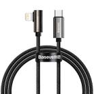 Baseus CATLCS-01 Legend Series PD 20W USB-C / Type-C to 8 Pin Elbow Fast Charging Data Cable, Cable Length:1m(Black) - 1