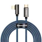 Baseus CACS000303 Legend Series PD 20W USB-C / Type-C to 8 Pin Elbow Fast Charging Data Cable, Cable Length:2m(Blue) - 1
