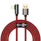 Baseus CACS000109 Legend Series 2.4A USB to 8 Pin Elbow Fast Charging Data Cable, Cable Length:2m(Red) - 1