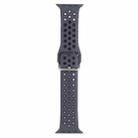 Metal Buckle Silicone Watch Band For Apple Watch Ultra 49mm / Series 8&7 45mm / SE 2&6&SE&5&4 44mm / 3&2&1 42mm(Dark Gray+Black) - 1