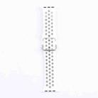 Metal Buckle Silicone Watch Band For Apple Watch Ultra 49mm&Watch Ultra 2 49mm / Series 9&8&7 45mm / SE 3&SE 2&6&SE&5&4 44mm / 3&2&1 42mm(White+Gray) - 1