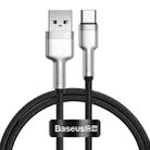 Baseus CAKF000101 Cafule Series 66W USB to USB-C / Type-C Metal Data Cable, Cable Length:1m(Black) - 1