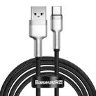 Baseus CAKF000201 Cafule Series 66W USB to USB-C / Type-C Metal Data Cable, Cable Length:2m(Black) - 1
