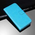 For vivo S10 idewei Crazy Horse Texture Horizontal Flip Leather Case with Holder & Card Slots & Wallet(Sky Blue) - 1