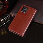 For vivo S10 idewei Crazy Horse Texture Horizontal Flip Leather Case with Holder & Card Slots & Wallet(Brown) - 3