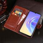 For vivo V21e 5G idewei Crazy Horse Texture Horizontal Flip Leather Case with Holder & Card Slots & Wallet(Brown) - 6