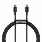 Baseus CATYS-B01 Superior Series 100W USB-C / Type-C to USB-C / Type-C Fast Charging Data Cable, Cable Length:1m(Black) - 1