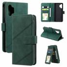 For Samsung Galaxy A32 4G Skin Feel Business Horizontal Flip PU Leather Case with Holder & Multi-Card Slots & Wallet & Lanyard & Photo Frame(Green) - 1