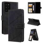 For Samsung Galaxy Note20 Ultra Skin Feel Business Horizontal Flip PU Leather Case with Holder & Multi-Card Slots & Wallet & Lanyard & Photo Frame(Black) - 1