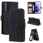 For Samsung Galaxy S21+ 5G Skin Feel Business Horizontal Flip PU Leather Case with Holder & Multi-Card Slots & Wallet & Lanyard & Photo Frame(Black) - 1