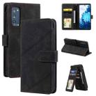 For Samsung Galaxy S20 FE Skin Feel Business Horizontal Flip PU Leather Case with Holder & Multi-Card Slots & Wallet & Lanyard & Photo Frame(Black) - 1