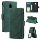 For Samsung Galaxy J5 2017 Skin Feel Business Horizontal Flip PU Leather Case with Holder & Multi-Card Slots & Wallet & Lanyard & Photo Frame(Green) - 1