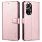 For Honor 50 AZNS Skin Feel Calf Texture Horizontal Flip Leather Case with Card Slots & Holder & Wallet(Rose Gold) - 1