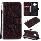 For Nokia X20 / X10 Sun Embossing Pattern Horizontal Flip Leather Case with Card Slot & Holder & Wallet & Lanyard(Brown) - 1