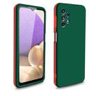 For Samsung Galaxy A72 5G / 4G Dual-color 360 Degrees Full Coverage Protective PC + TPU Shockproof Case(Deep Green) - 1