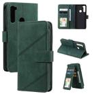 For Xiaomi Redmi Note 8 Skin Feel Business Horizontal Flip PU Leather Case with Holder & Multi-Card Slots & Wallet & Lanyard & Photo Frame(Green) - 1