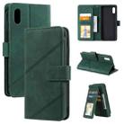 For Xiaomi Redmi 9A Skin Feel Business Horizontal Flip PU Leather Case with Holder & Multi-Card Slots & Wallet & Lanyard & Photo Frame(Green) - 1