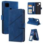 For Xiaomi Redmi 9C Skin Feel Business Horizontal Flip PU Leather Case with Holder & Multi-Card Slots & Wallet & Lanyard & Photo Frame(Blue) - 1