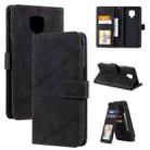 For Xiaomi Redmi Note 9 Pro/Note 9S Skin Feel Business Horizontal Flip PU Leather Case with Holder & Multi-Card Slots & Wallet & Lanyard & Photo Frame(Black) - 1