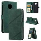 For Xiaomi Redmi Note 9 Pro/Note 9S Skin Feel Business Horizontal Flip PU Leather Case with Holder & Multi-Card Slots & Wallet & Lanyard & Photo Frame(Green) - 1