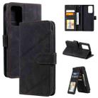 For Xiaomi Redmi Note 10 Pro Skin Feel Business Horizontal Flip PU Leather Case with Holder & Multi-Card Slots & Wallet & Lanyard & Photo Frame(Black) - 1