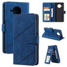 For Xiaomi Mi 10T Lite 5G Skin Feel Business Horizontal Flip PU Leather Case with Holder & Multi-Card Slots & Wallet & Lanyard & Photo Frame(Blue) - 1